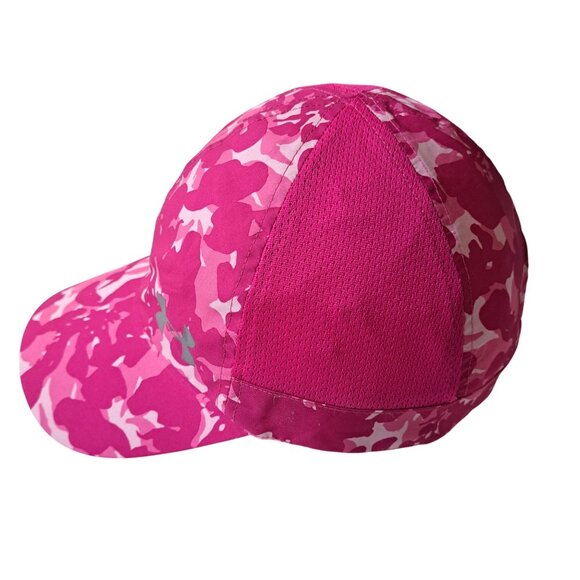 Under Armour Womens Pink Camo Adjust Baseball Cap Hat Poly Casual Golf - Picture 4 of 8